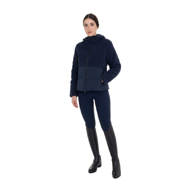 Damen-Daunenjacke mit Teddy-Einsätzen Equestro