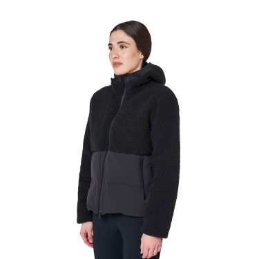 Damen-Daunenjacke mit Teddy-Einsätzen Equestro