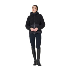 Damen-Daunenjacke mit Teddy-Einsätzen Equestro