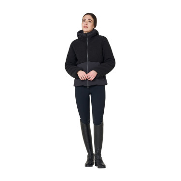 Damen-Daunenjacke mit Teddy-Einsätzen Equestro