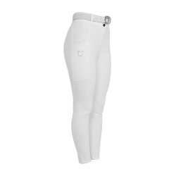 Damenreithose mit hoher Taille, Full-Grip, mit Strass Equestro Damen