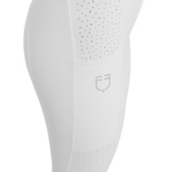 Damenreithose mit hoher Taille, Full-Grip, mit Strass Equestro Damen