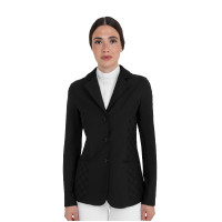 Damen-Turnierjacke Monogramm aus Samtoptikstoff Equestro