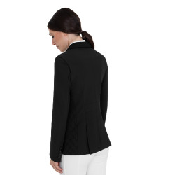 Damen-Turnierjacke Monogramm aus Samtoptikstoff Equestro