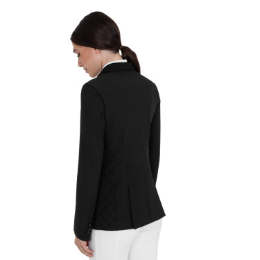 Damen-Turnierjacke Monogramm aus Samtoptikstoff Equestro