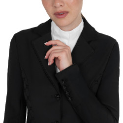 Damen-Turnierjacke Monogramm aus Samtoptikstoff Equestro