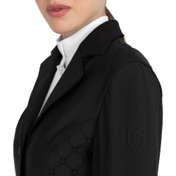 Damen-Turnierjacke Monogramm aus Samtoptikstoff Equestro