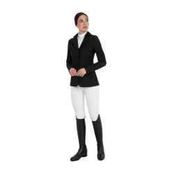 Damen-Turnierjacke Monogramm aus Samtoptikstoff Equestro