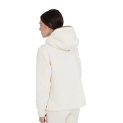 Damen-Teddyfleece-Hoodie mit Reißverschluss Equestro