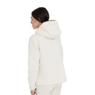 Damen-Teddyfleece-Hoodie mit Reißverschluss Equestro