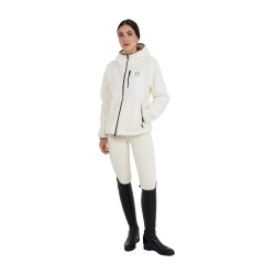 Damen-Teddyfleece-Hoodie mit Reißverschluss Equestro