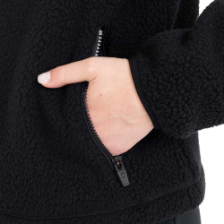 Damen-Teddyfleece-Hoodie mit Reißverschluss Equestro