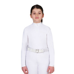 Turnierpolo für Mädchen mit Micromesh-Einsätzen Equestro Kinder Turnierpolo für Mädchen mit Micromesh-Einsätzen Equestro Kinder