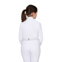Turnierpolo für Mädchen mit Micromesh-Einsätzen Equestro Kinder