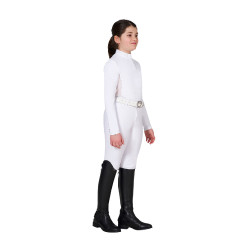 Turnierpolo für Mädchen mit Micromesh-Einsätzen Equestro Kinder Turnierpolo für Mädchen mit Micromesh-Einsätzen Equestro Kinder