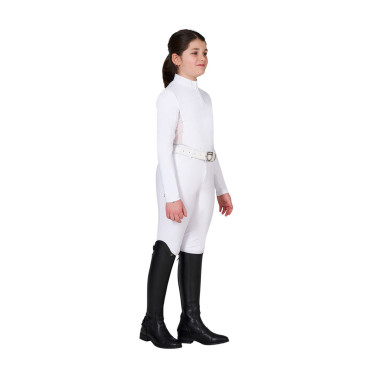 Turnierpolo für Mädchen mit Micromesh-Einsätzen Equestro Kinder Turnierpolo für Mädchen mit Micromesh-Einsätzen Equestro Kinder
