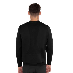 Technisches Herren-Sweatshirt mit Rundhalsausschnitt und Micro-Mesh-Einsätzen Equestro Technisches Herren-Sweatshirt mit Rundhalsausschnitt und Micro-Mesh-Einsätzen Equestro