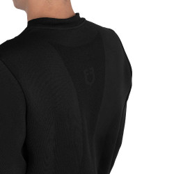 Technisches Herren-Sweatshirt mit Rundhalsausschnitt und Micro-Mesh-Einsätzen Equestro Technisches Herren-Sweatshirt mit Rundhalsausschnitt und Micro-Mesh-Einsätzen Equestro