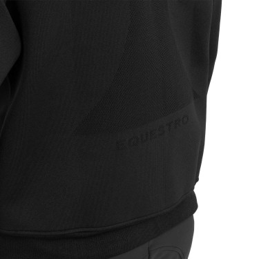 Technisches Herren-Sweatshirt mit Rundhalsausschnitt und Micro-Mesh-Einsätzen Equestro Technisches Herren-Sweatshirt mit Rundhalsausschnitt und Micro-Mesh-Einsätzen Equestro