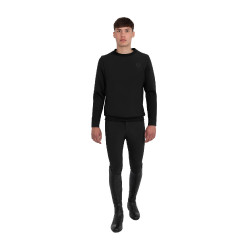 Technisches Herren-Sweatshirt mit Rundhalsausschnitt und Micro-Mesh-Einsätzen Equestro Technisches Herren-Sweatshirt mit Rundhalsausschnitt und Micro-Mesh-Einsätzen Equestro