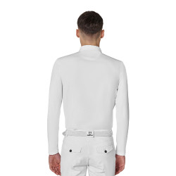Herren-Wettkampfpolo mit langen Ärmeln und Mesh-Einsätzen Equestro Herren-Wettkampfpolo mit langen Ärmeln und Mesh-Einsätzen Equestro