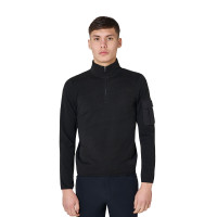 Herren-Fleecepullover mit hohem Kragen und 3/4-Reißverschluss Equestro