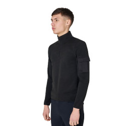 Herren-Fleecepullover mit hohem Kragen und 3/4-Reißverschluss Equestro