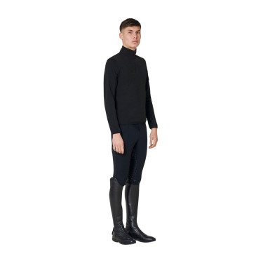 Herren-Fleecepullover mit hohem Kragen und 3/4-Reißverschluss Equestro