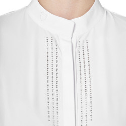 Damen-Turnierpolo in Hemdoptik mit Strass von Equestro
