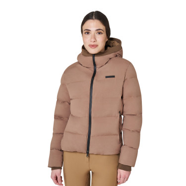 Damen-Daunenjacke mit Kapuze Equestro