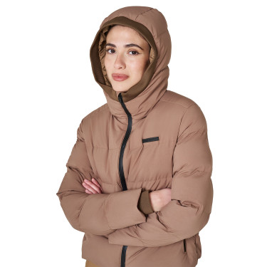 Damen-Daunenjacke mit Kapuze Equestro