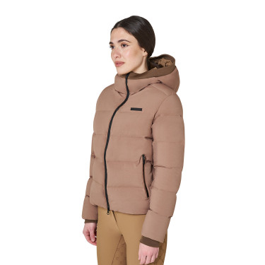Damen-Daunenjacke mit Kapuze Equestro