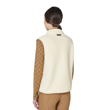 Damenweste aus Teddyfleece mit Fronttasche Equestro Damen
