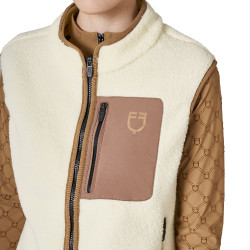 Damenweste aus Teddyfleece mit Fronttasche Equestro Damen