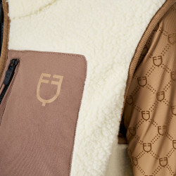 Damenweste aus Teddyfleece mit Fronttasche Equestro Damen