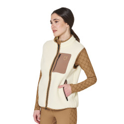 Damenweste aus Teddyfleece mit Fronttasche Equestro Damen