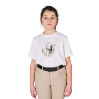 Mädchen T‑Shirt Born To Be Wild aus Baumwolle Equestro Kinder