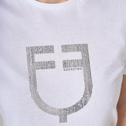 Damen-T-Shirt mit Equestro-Logo in Folie