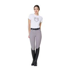 Damen-T-Shirt mit Equestro-Logo in Folie
