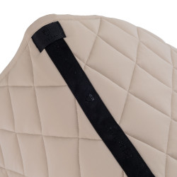 Spring-Schabracke mit Rautensteppung und gesticktem Equestro-Logo