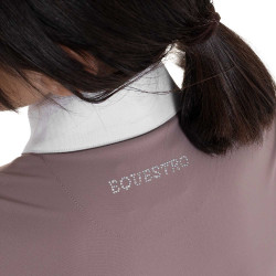 Langarm-Wettkampfpolo für Mädchen mit Strass von Equestro Kinder Langarm-Wettkampfpolo für Mädchen mit Strass von Equestro Kinder
