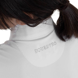 Langarm-Wettkampfpolo für Mädchen mit Strass von Equestro Kinder Langarm-Wettkampfpolo für Mädchen mit Strass von Equestro Kinder