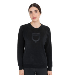 Damen-Sweatshirt mit Rundhalsausschnitt aus Fleece Equestro
