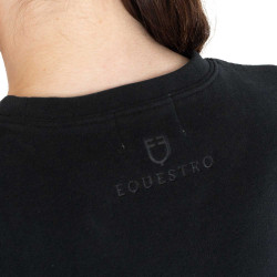 Damen-Sweatshirt mit Rundhalsausschnitt aus Fleece Equestro