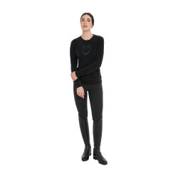 Damen-Sweatshirt mit Rundhalsausschnitt aus Fleece Equestro