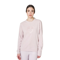 Damen-Sweatshirt mit Rundhalsausschnitt aus Fleece Equestro