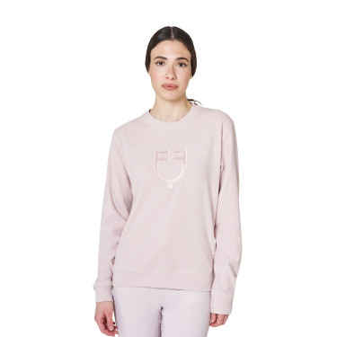 Damen-Sweatshirt mit Rundhalsausschnitt aus Fleece Equestro