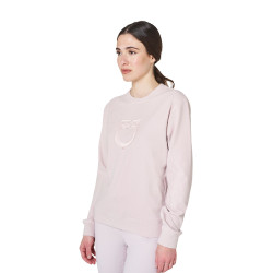 Damen-Sweatshirt mit Rundhalsausschnitt aus Fleece Equestro