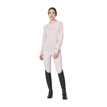 Damen-Sweatshirt mit Rundhalsausschnitt aus Fleece Equestro