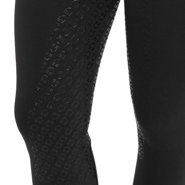 Damen-Leggings mit hoher Taille mit Gürtelschlaufen und Strass Equestro